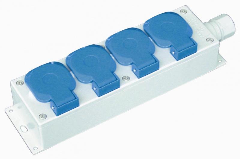 Connectra Contactblok nylon 4-voudig R 15m - H07RN-F - 3G2.5mm2